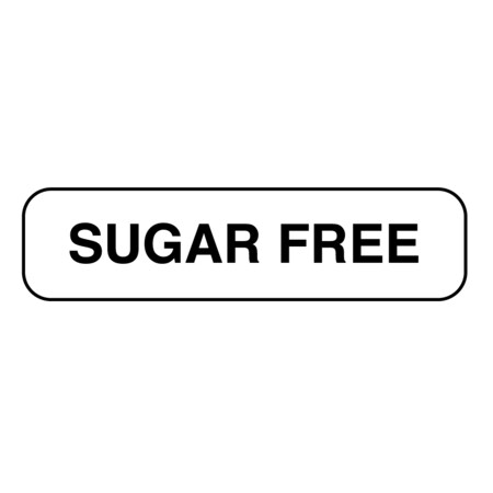Sugar Free Label 1/2 X 1-1/2
